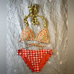 Aerie Strawberry Gingham Bikini | size S/M